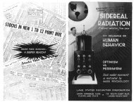 Sidereal Radiation - The Thomas Townsend Brown Family Website