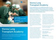 Vienna Lung Transplant Academy - Termine-meduniwien.at