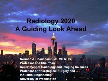 Radiology in 2020 - Aaarad.org
