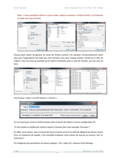 [Tuto] Encoder vos CD en Flac avec Foobar / Foobar2000 (niveau ...