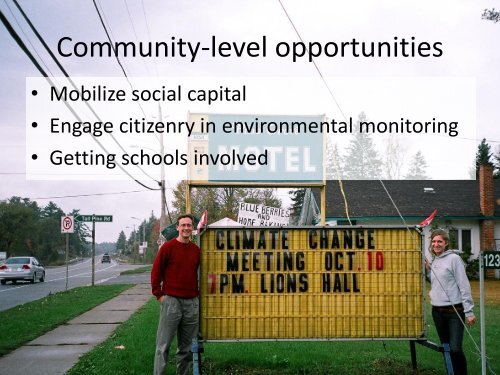 challenges and opportunities - Ontario Centre for Climate Impacts ...