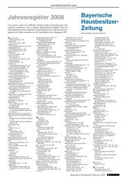 Bayerische Hausbesitzer- Zeitung - HAUS+GRUND München