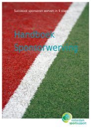 Handboek Sponsorwerving - Rotterdam Sportsupport