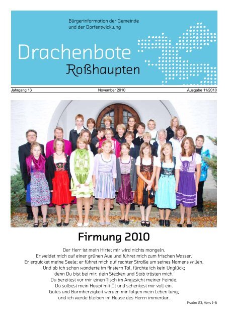 Firmung 2010 - Roßhaupten