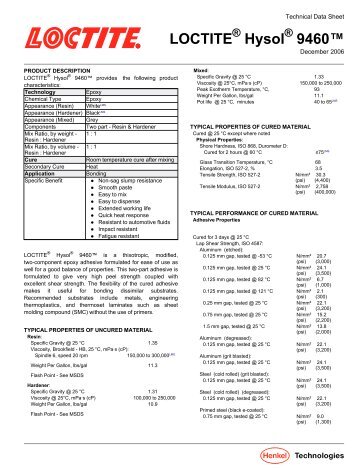 LOCTITE Hysol 9460â¢