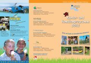 Kinder- und Familienprogramm 2012 - Schwäbischer Bodensee