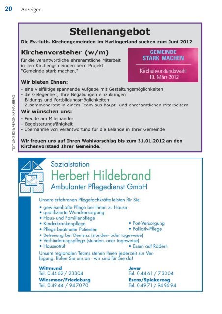 Ausgabe Dezember 2011 bis Februar 2012 - Ev. Kirchengemeinden ...