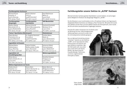 Mitglieder-Journal - Deutscher Alpenverein Sektion Greiz Sitz ...