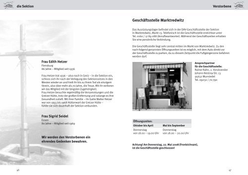 Mitglieder-Journal - Deutscher Alpenverein Sektion Greiz Sitz ...