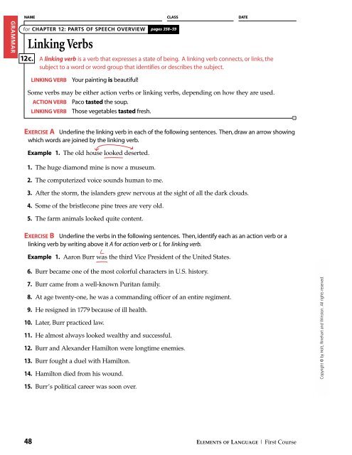 linking verbs azinga cartoons