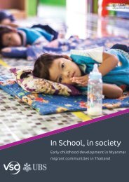 In school, in society - Early childhood development in Myanmar - VSO