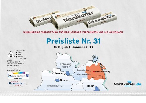 Preisliste Nr. 31 - Nordkurier