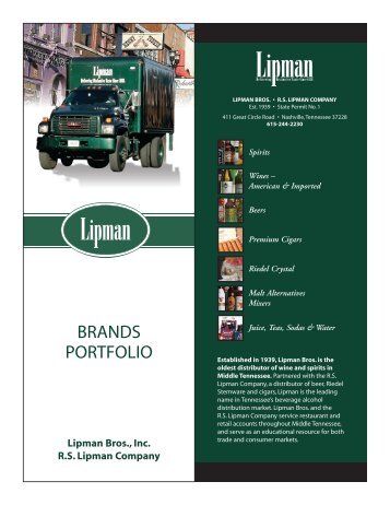 Print Lipman Brands Portfolio - Lipman Brothers