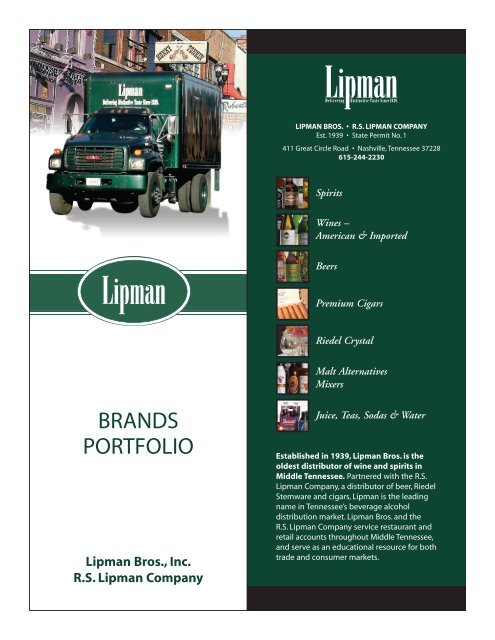 Print Lipman Brands Portfolio - Lipman Brothers