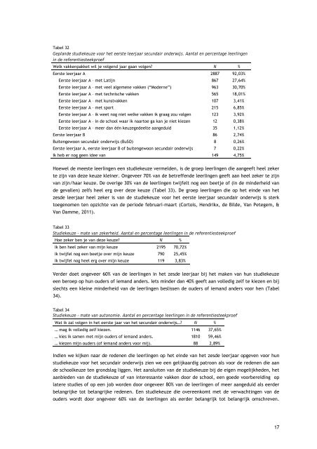 Vragenlijst Einde Basisonderwijs (schooljaar 2008-2009)