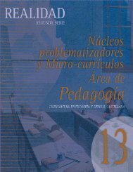 Núcleos problematizadores y Micro-currículos Área de Pedagogía