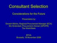 Devesh C. Mishra - Consultant Selection, Considerations for ... - Efca