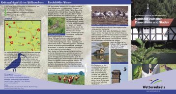Naturschutzgebiete im Wetteraukreis ... - Der Wetteraukreis