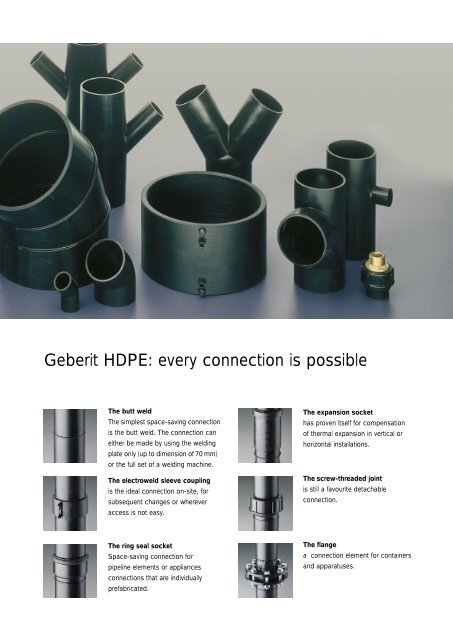 Geberit HDPE The Drainage System