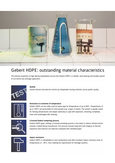 Geberit HDPE The Drainage System