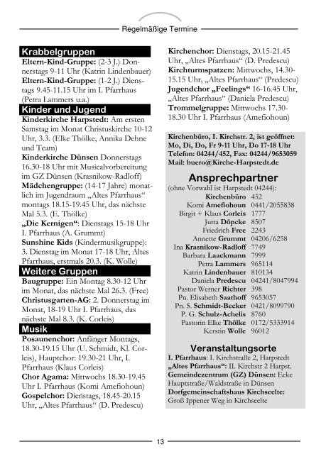 Gemeindebrief März 2012 - Evangelisch-lutherischer Kirchenkreis ...