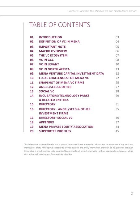 Venture Capital in the Middle East and North Africa ... - Wamda.com