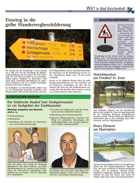 Wir! Ausgabe Oktober 2012 - Stadt Bad Reichenhall