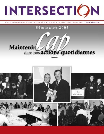 Intersection, no 24, aoÃ»t 2003 - MinistÃ¨re de la SÃ©curitÃ© publique