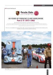 60 YEARS OF PORSCHE CLUBS WORLDWIDE Part 3 ⁄ 5: 1973–1982