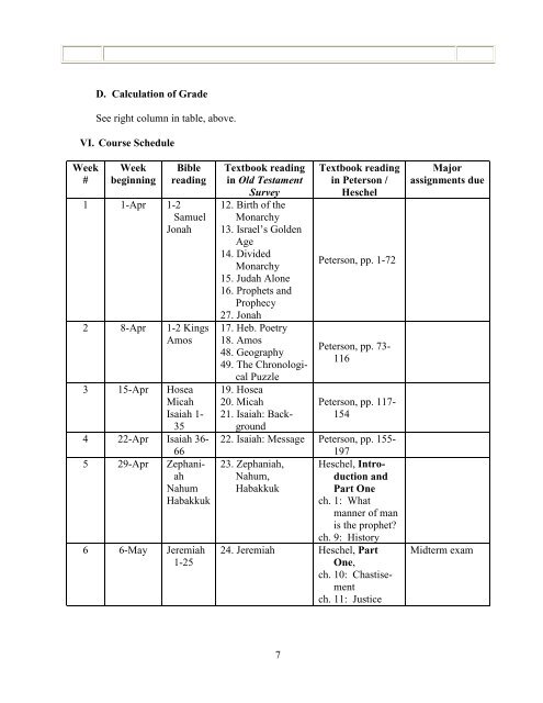 Course Name - Ashland Theological Seminary - Ashland University