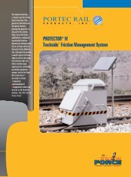 Portec PROTECTOR IV 4 pager - Rail Friction Management