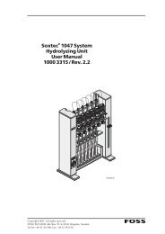 Soxtec® 1047 System Hydrolyzing Unit User Manual 1000 3315 ...