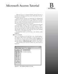 Microsoft Access Tutorial B - Cengage Learning