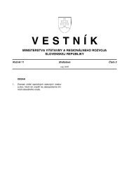 V E S T N Ã K - Ministerstvo vÃ½stavby a regionÃ¡lneho rozvoja