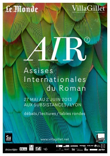 assises internationales du Roman - Villa Gillet