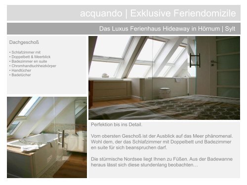 PDF Ferienhaus Hideaway - acquando