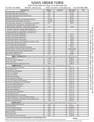 NAWS Product Order Form - Narcotics Anonymous