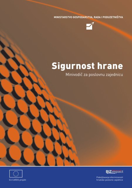 Sigurnost hrane - minivodič za poslovnu zajednicu - Coris Educa