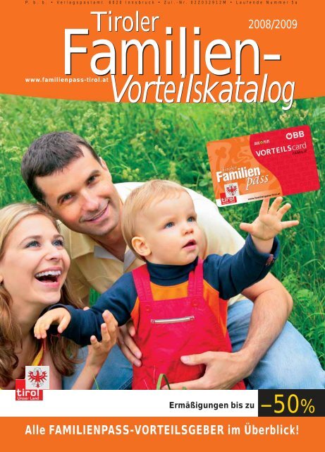 Vorteilskatalog Tirol Familienpass