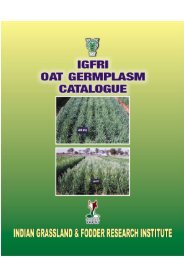 IGFRI OAT Germplasm Catalogue - Indian Grassland and Fodder ...