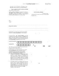 BANK ACCOUNT CONTRACT é¶è¡å¸æ·åå - Loyal Bank