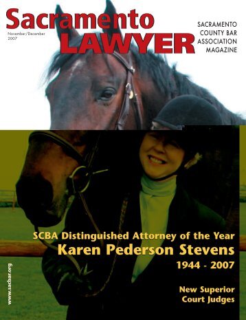 November / December 2007 - Sacramento County Bar Association