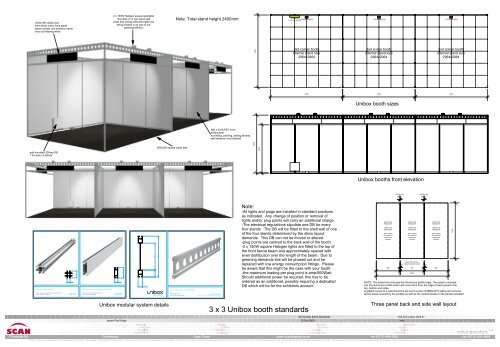 3x3 unibox booth standards