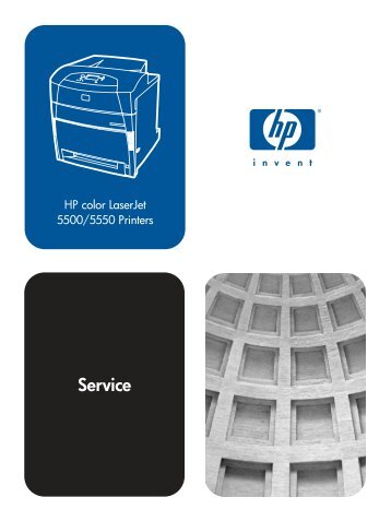 HP Color LaserJet 5500/5550 Printers Service Manual - Market Point
