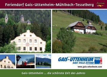 Feriendorf Gais-Uttenheim-Mühlbach-Tesselberg - Bruneck