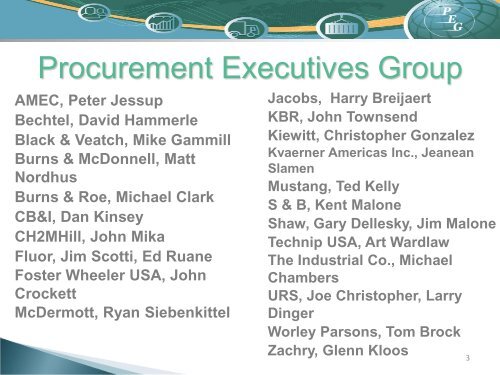 The Procurement Executives Group (PEG)