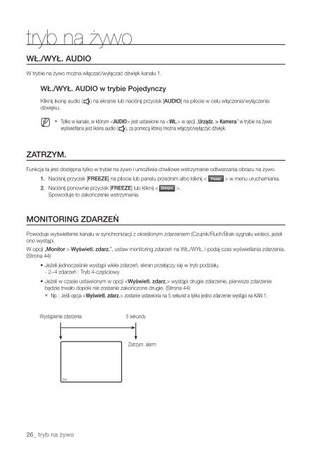 4-kanałowy dvr - Samsung CCTV