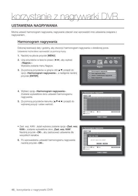 4-kanałowy dvr - Samsung CCTV