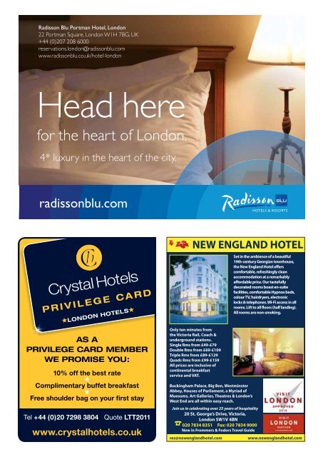 TRAVEL TRADE GUIDE 2011 - London & Partners