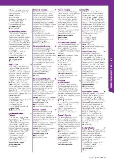 TRAVEL TRADE GUIDE 2011 - London & Partners